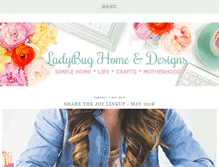 Tablet Screenshot of ladybughome.com